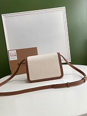 Burberry Canvas Leather TB Bag White/Brown – 21 x 16 x 6 cm - 6