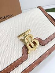 Burberry Canvas Leather TB Bag White/Brown – 21 x 16 x 6 cm - 4