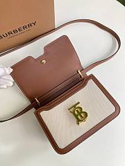 Burberry Canvas Leather TB Bag White/Brown – 21 x 16 x 6 cm - 5