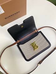 Burberry Canvas Leather TB Bag Black – 21 x 16 x 6 cm - 3