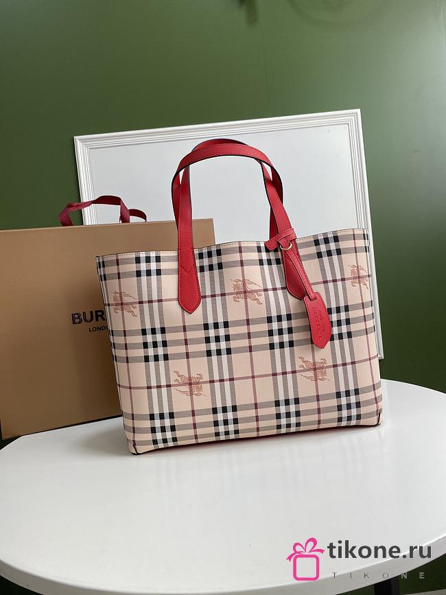 Burberry Vintage Double-Sided Shopping Bag Red – 35 x 30 x 12 cm - 1