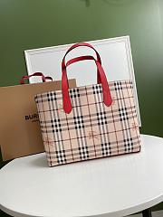 Burberry Vintage Double-Sided Shopping Bag Red – 35 x 30 x 12 cm - 2