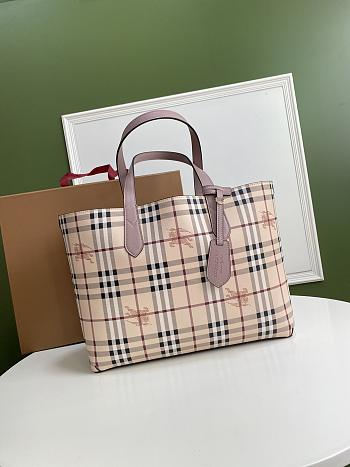 Burberry Vintage Double-Sided Shopping Bag Purple – 35 x 30 x 12 cm
