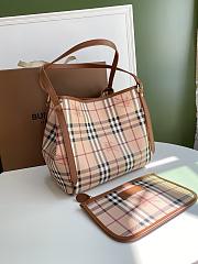 Burberry Vintage Classic Shopping Bag Brown – 8883 -  27x26 cm - 2