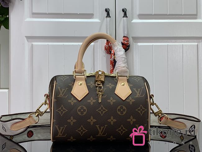 Louis Vuitton Speedy Monogram With Strap Letters - M41114 – 20x13.5x11.5 cm - 1