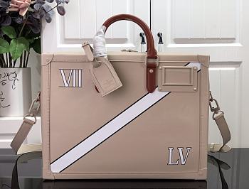 Louis Vuitton Soft Trunk Briefcase Apricot Silk Printing - M44952 – 29.0 x 38.0 x 8.0 cm