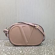 Valentino Garavani VLOGO Leather Camera Bag Rose Cannelle – 2500# – 25x15.5x6cm - 1