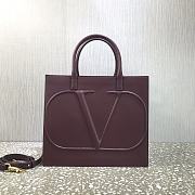 Valentino Garavani VLOGO Walk Calfskin Tote Bag Mauve – 2200L – 31x27x16cm - 1