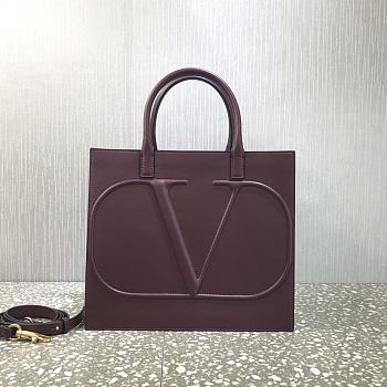 Valentino Garavani VLOGO Walk Calfskin Tote Bag Mauve – 2200L – 31x27x16cm