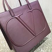 Valentino Garavani VLOGO Walk Calfskin Tote Bag Mauve – 2200L – 31x27x16cm - 2