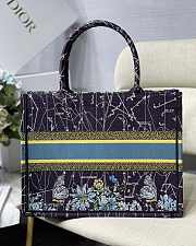 Dior Book Tote Bag Blue Dior Constellation Embroidery – M1286 – 36.5 x28x17.5 cm - 2