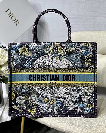 Dior Book Tote Bag Blue Dior Constellation Embroidery – M1286 – 41.5x38x18 cm