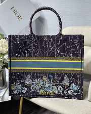 Dior Book Tote Bag Blue Dior Constellation Embroidery – M1286 – 41.5x38x18 cm - 2