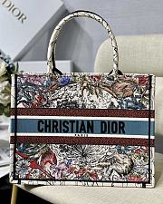 Dior Book Tote Bag Latte Multicolor Dior Constellation Embroidery – M1286ZRHP – 36.5 x28x17.5 cm - 1