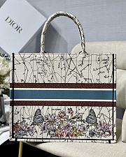 Dior Book Tote Bag Latte Multicolor Dior Constellation Embroidery – M1286ZRHP – 41.5x38x18 cm - 5