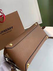 Burberry Durable Full-Grain Leather Handbag Brown - 6181 - 26 x 12 x 21cm - 5