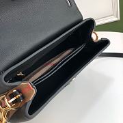 Burberry Durable Full-Grain Leather Handbag Black - 6181 - 26 x 12 x 21cm - 5