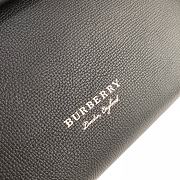 Burberry Durable Full-Grain Leather Handbag Black - 6181 - 26 x 12 x 21cm - 2