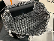 Chanel Shopping Bag Woven Chain With Shoulder Strap Cowhide Black - AS8485 – 38x31x10 cm - 2