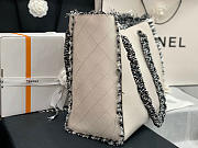 Chanel Shopping Bag Woven Chain With Shoulder Strap Cowhide White - AS8485 – 38x31x10 cm - 5