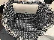 Chanel Shopping Bag Woven Chain With Shoulder Strap Cowhide White - AS8485 – 38x31x10 cm - 3