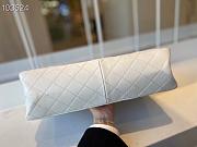 Chanel Diamond Check Leather Tote Shopping White Bag - AS6611 – 35x26x11 cm - 6