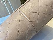 Chanel Diamond Check Leather Tote Shopping Tan Bag - AS6611 – 35x26x11 cm - 4