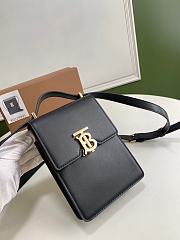 Burberry Robin Bag Golden Logo Black – 13.5 x 4.5 x 19 cm - 4