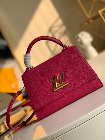 Louis Vuitton Original Single Twist In Taurillon Leather Handbag Pink - M57090 – 29x21x12 cm
