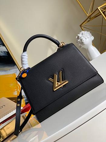 Louis Vuitton Original Single Twist In Taurillon Leather Handbag Black - M57090 – 29x21x12 cm