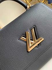 Louis Vuitton Original Single Twist In Taurillon Leather Handbag Black - M57090 – 29x21x12 cm - 2