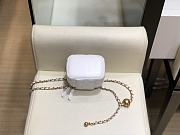 Chanel Mini Cosmetic Metal Ball Lambskin White - A88828 - 8.5x11x7 cm - 3