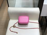 Chanel Mini Cosmetic Metal Ball Lambskin Pink - A88828 - 8.5x11x7 cm - 5