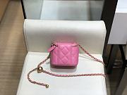 Chanel Mini Cosmetic Metal Ball Lambskin Pink - A88828 - 8.5x11x7 cm - 4