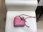 Chanel Mini Cosmetic Metal Ball Lambskin Pink - A88828 - 8.5x11x7 cm - 3