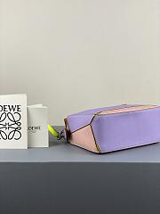 Loewe Puzzle Bag In Calfskin Purple/Pink/Brown – 18x12.5x8 cm - 5