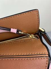 Loewe Puzzle Bag In Calfskin Brown/Pink– 18x12.5x8 cm - 5