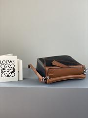 Loewe Puzzle Bag In Calfskin Black/Brown – 18x12.5x8 cm - 3