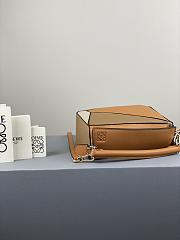 Loewe Mini Puzzle Bag In Calfskin Caramel/Sand/White – 18x12.5x8cm - 6