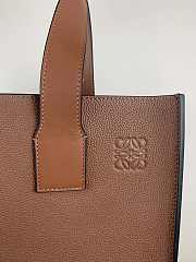 Loewe Buckle Tote Handbag Embossed Anagram Brown – 36x33x17 cm - 6