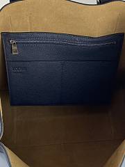 Loewe Buckle Tote Handbag Embossed Anagram Navy Blue – 36x33x17 cm - 5