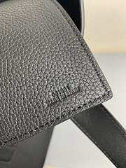 Loewe Buckle Tote Handbag Embossed Anagram Black – 36x33x17 cm - 5