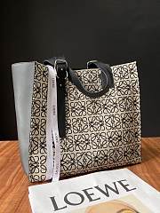 Loewe Buckle Tote Handbag Embossed Anagram Pattern – 36x33x17 cm - 3