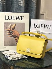 Loewe Goya Mini bag in silk calfskin Yellow – 18.5x12.5x6 cm  - 1