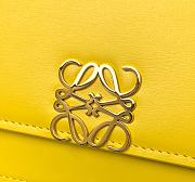 Loewe Goya Mini bag in silk calfskin Yellow – 18.5x12.5x6 cm  - 6