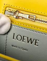 Loewe Goya Mini bag in silk calfskin Yellow – 18.5x12.5x6 cm  - 2