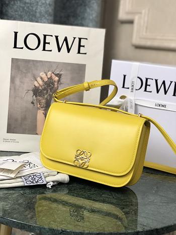 Loewe Goya Medium bag in silk calfskin Yellow – 23x15x6.5 cm