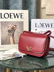 Loewe Goya Mini bag in silk calfskin Red – 18.5x12.5x6 cm  - 1