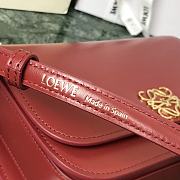 Loewe Goya Mini bag in silk calfskin Red – 18.5x12.5x6 cm  - 6