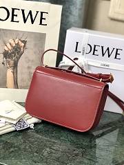 Loewe Goya Mini bag in silk calfskin Red – 18.5x12.5x6 cm  - 5